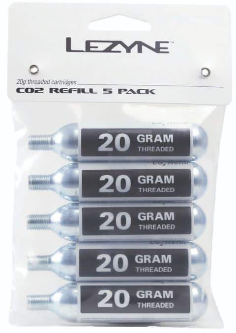 Lezyne 20G CO2 - Refill Pack (5 PCS) Silver