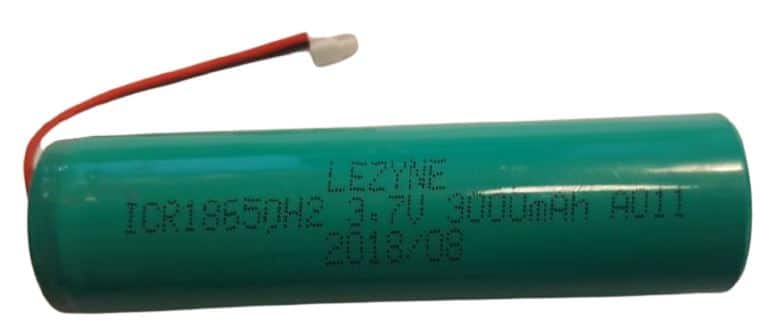 Lezyne Y10 Batterij 18650 3000 mAh Wire