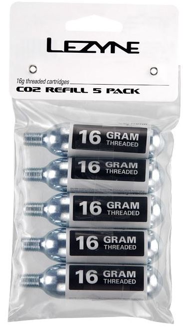 Lezyne 16G CO2 - Refill Pack Silver