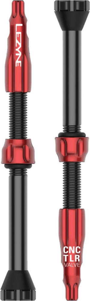 LEZYNE CNC TLR TUBELESS VALVE 60MM RED