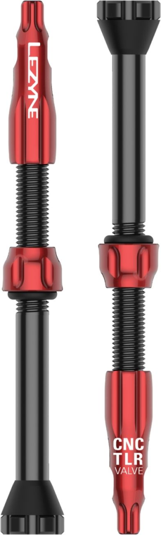 LEZYNE CNC TLR TUBELESS VALVE 60MM RED Red