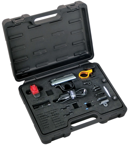 LEZYNE MEGA DRIVE 1800i LOADED PRO KIT BLK/HI GLOSS OneSize