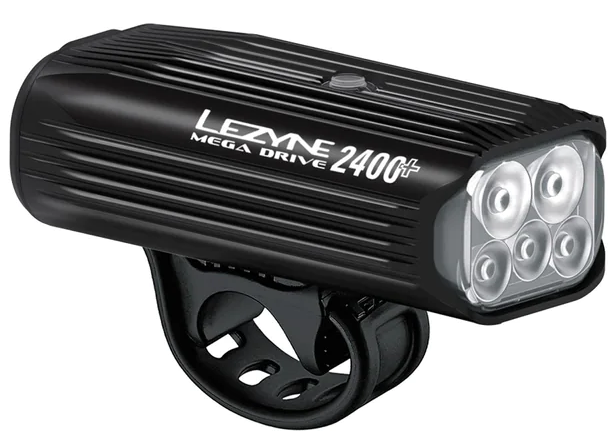 LEZYNE MEGA DRIVE 2400+ FRONT BLACK Black OneSize