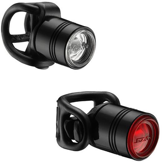 LEZYNE FEMTO DRIVE PAIR 15F/7R LUMEN BLACK BLK/HI GLOSS OneSize